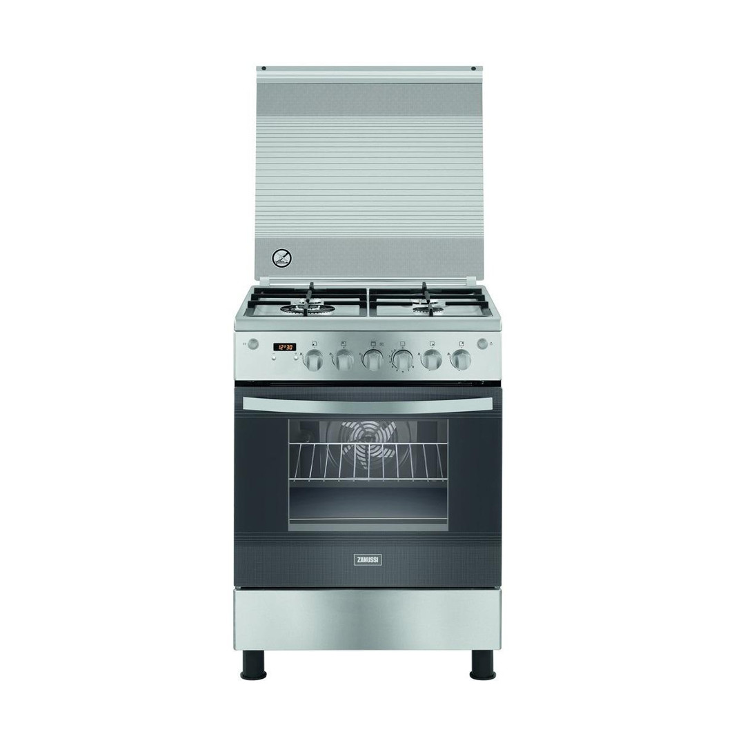 Zanussi Cool Max Gas Cooker 4 Burners 60 cm Stainless Steel