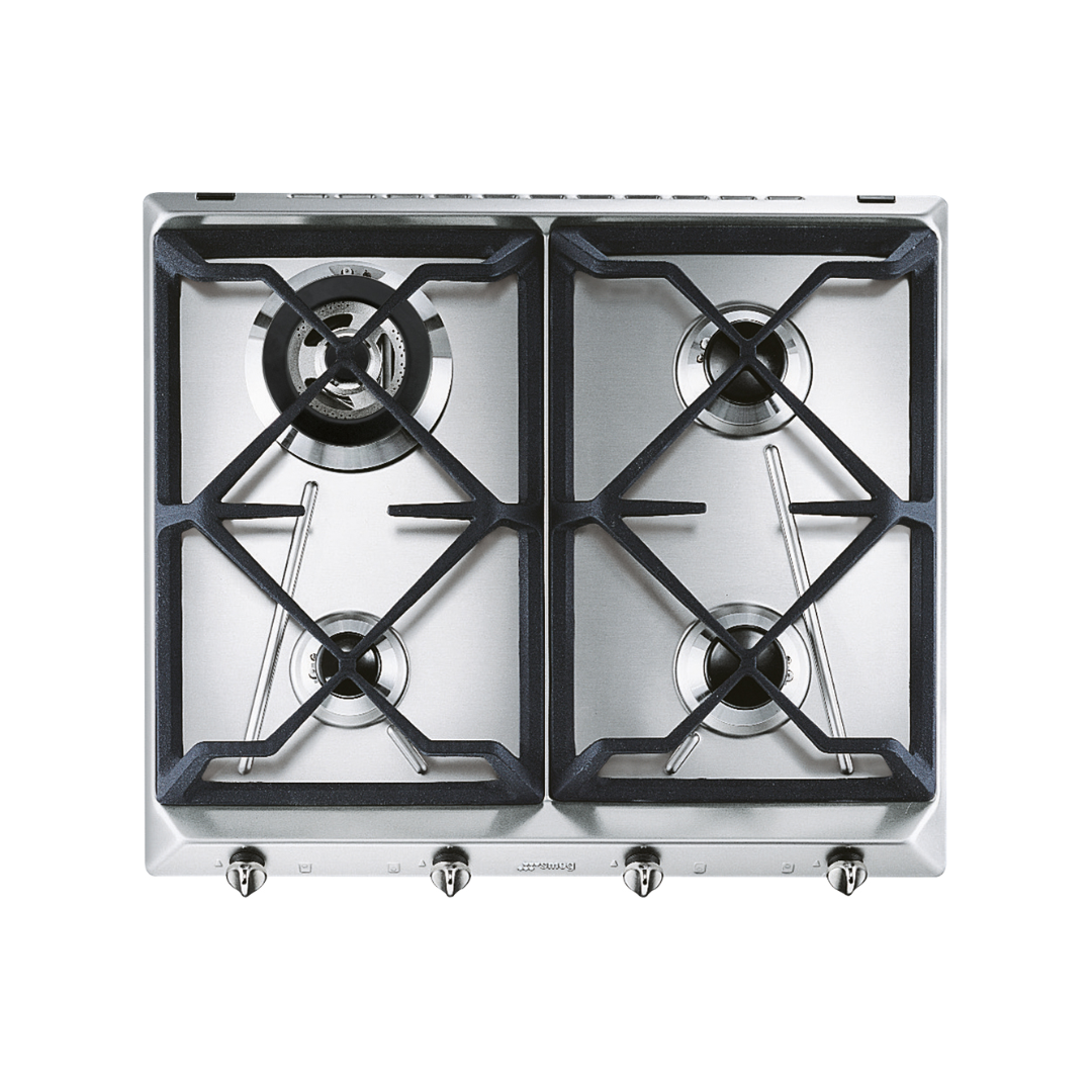 SMEG Built-in Gas Hob 4 Burners 60 cm Black