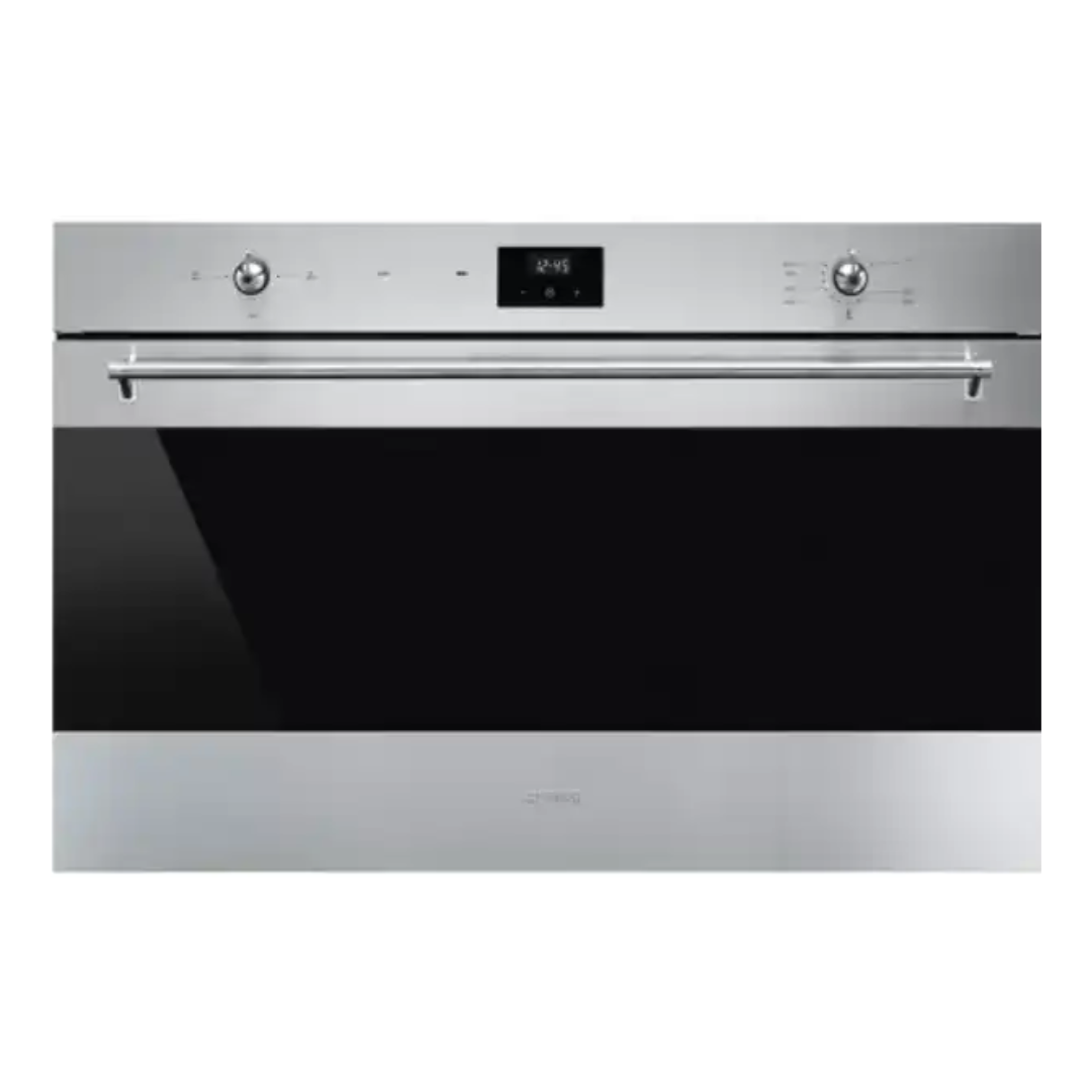 SMEG Built in Gas Oven with Gas Grill 90 cm 129 Liters Stainless Steel
