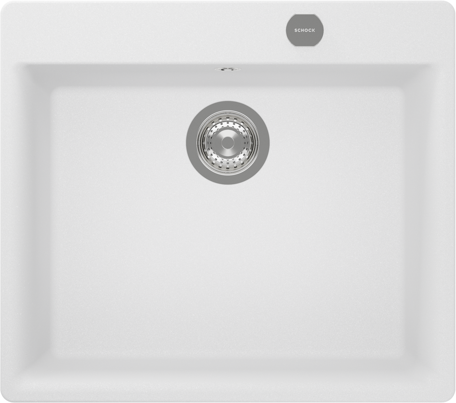حوض مطبخ شوك GEMO N-100، لون ألبينا