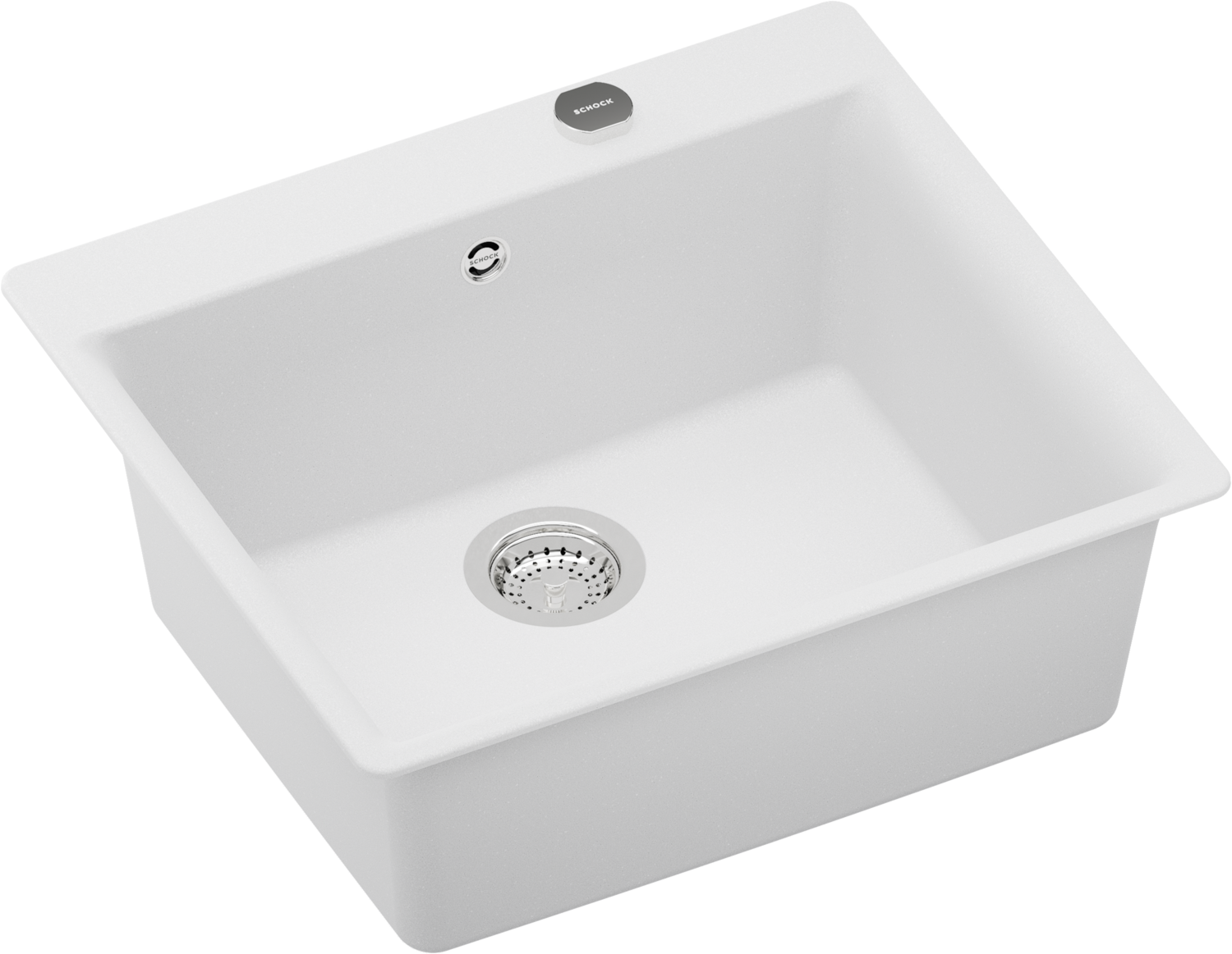حوض مطبخ شوك GEMO N-100، لون ألبينا