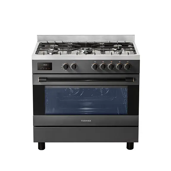 Toshiba Gas Cooker 5 Burners 90x60cm SABAF Burners