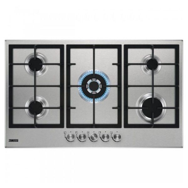 Zanussi Built-in Gas Hob 5 Burners 90 cm Stainless Steel
