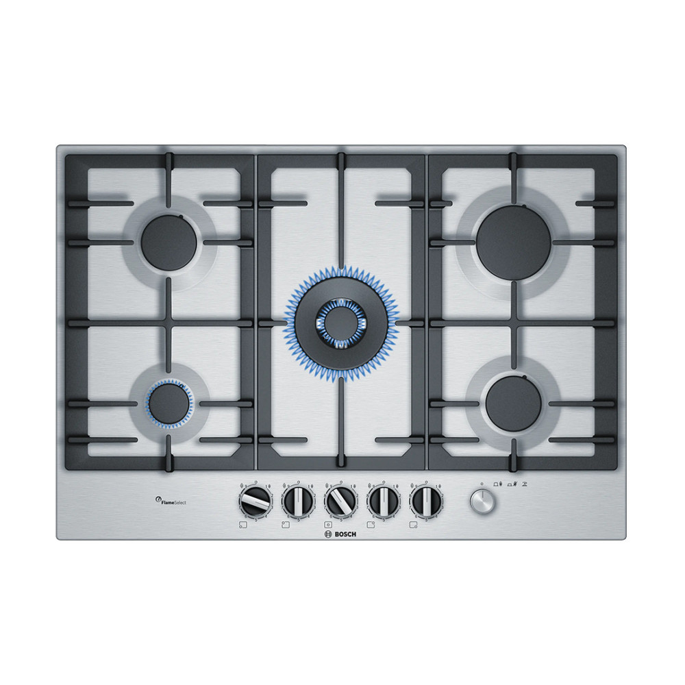 Bosch Built-in Gas Hob 5 Burners 75 cm Stainless Steel
