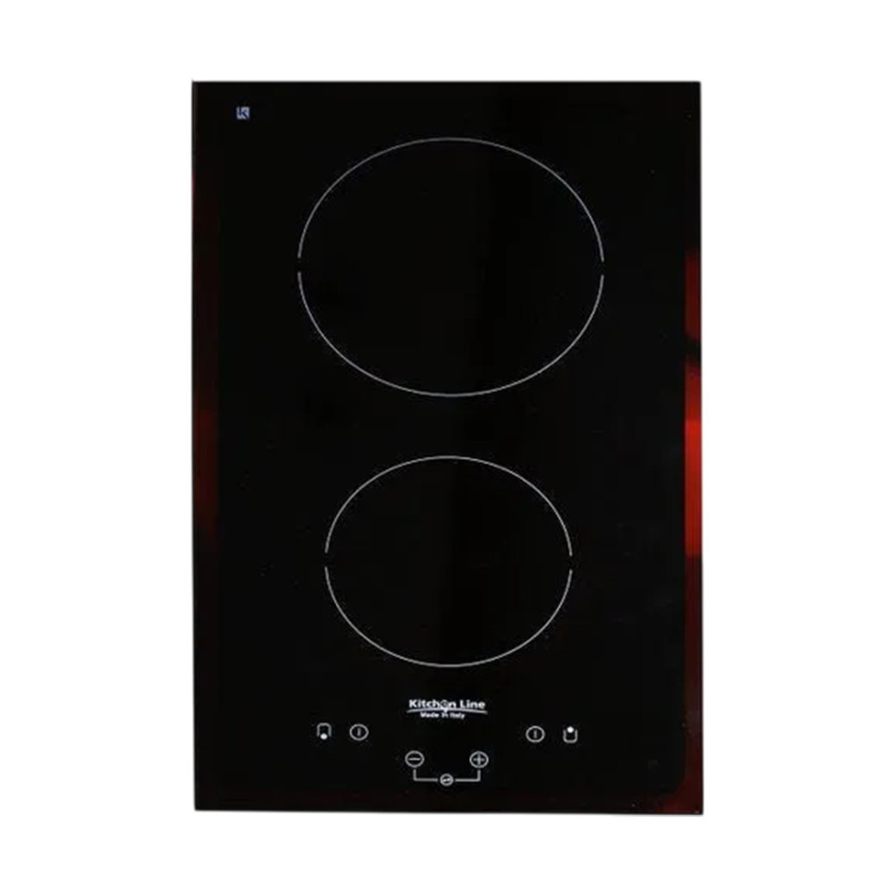 Kitchen Line Built-in Ceramic Hob 2 Burners 30 cm Black