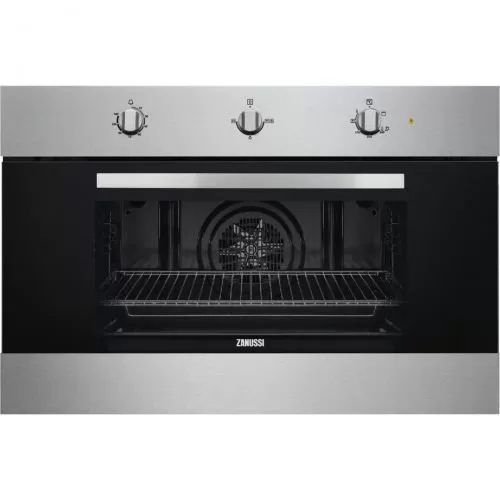 Zanussi Built in Gas Oven with Electric Grill 90 cm 75 Liters Stainless Steel