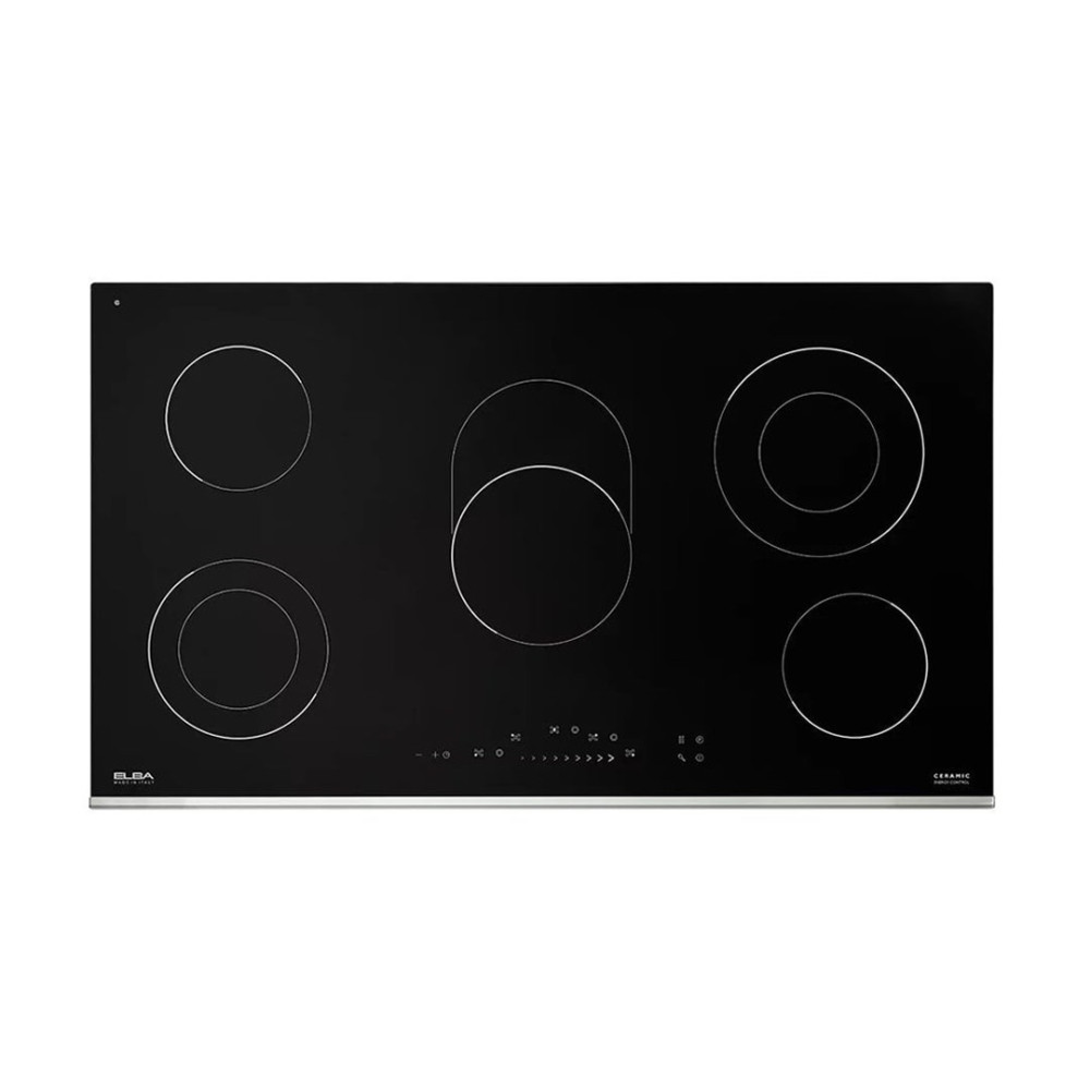 Elba Built-in Electric Hob 5 Burners 90 cm Black