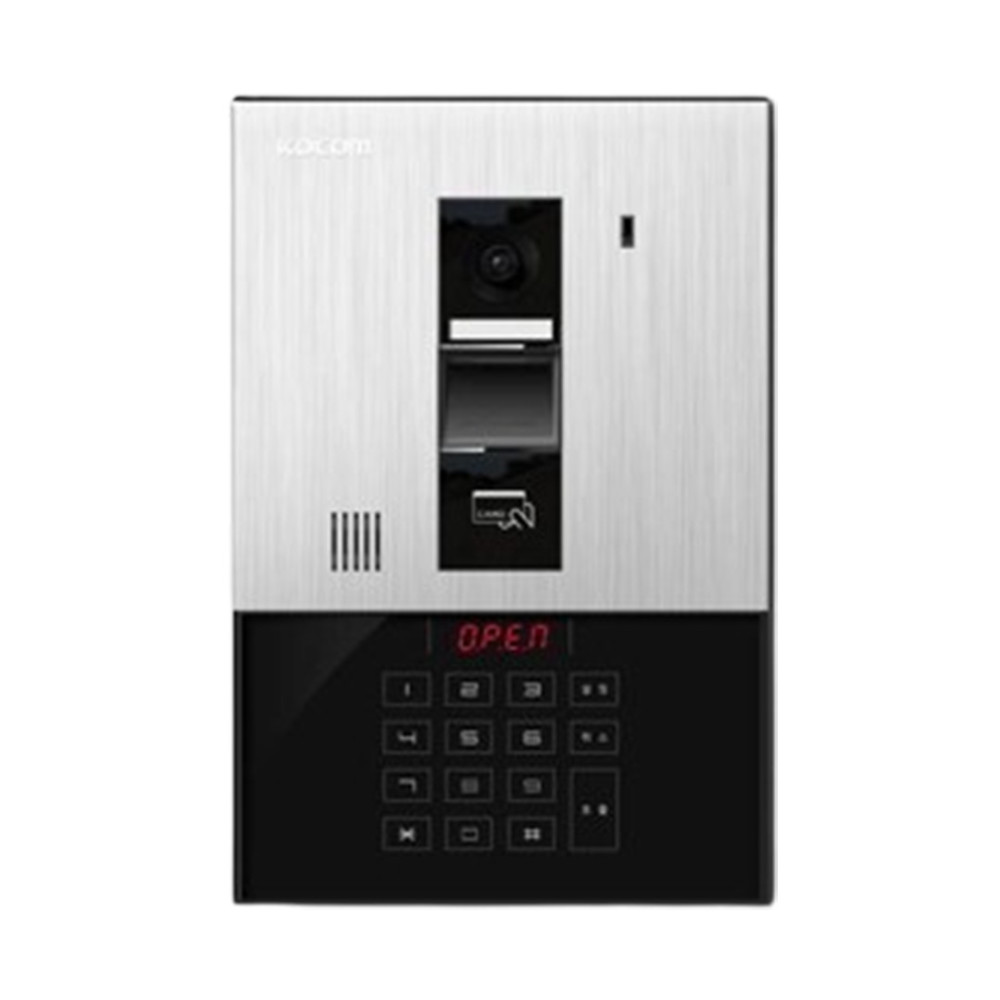 Kocom 4 Wire Common Gate Lobby Phone Black× Silver