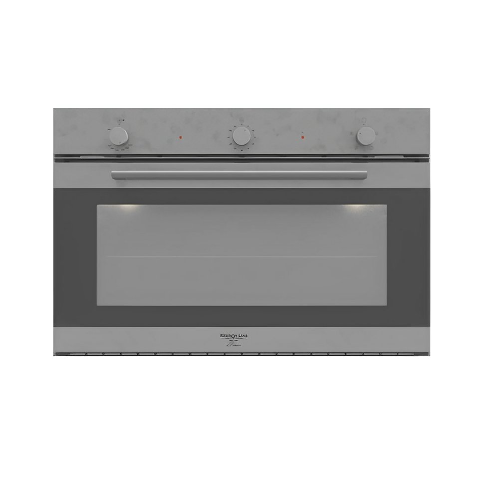 Kitchen Line Built in Gas Oven with Electric Grill 90 cm Stainless Steel