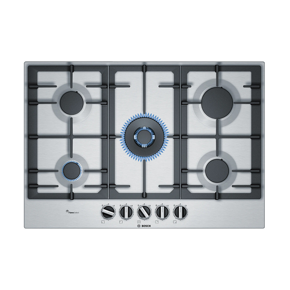 Bosch Built-in Gas Hob 5 Burners 75 cm Stainless Steel