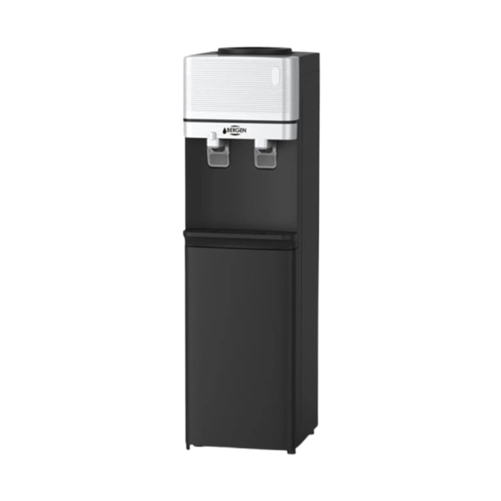 Bergen 2 Nozzles Top Loading Water Dispenser Black x Silver