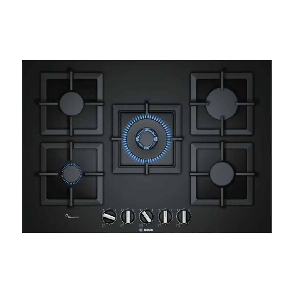Bosch Built-in Gas Hob 5 Burners 75 cm Black