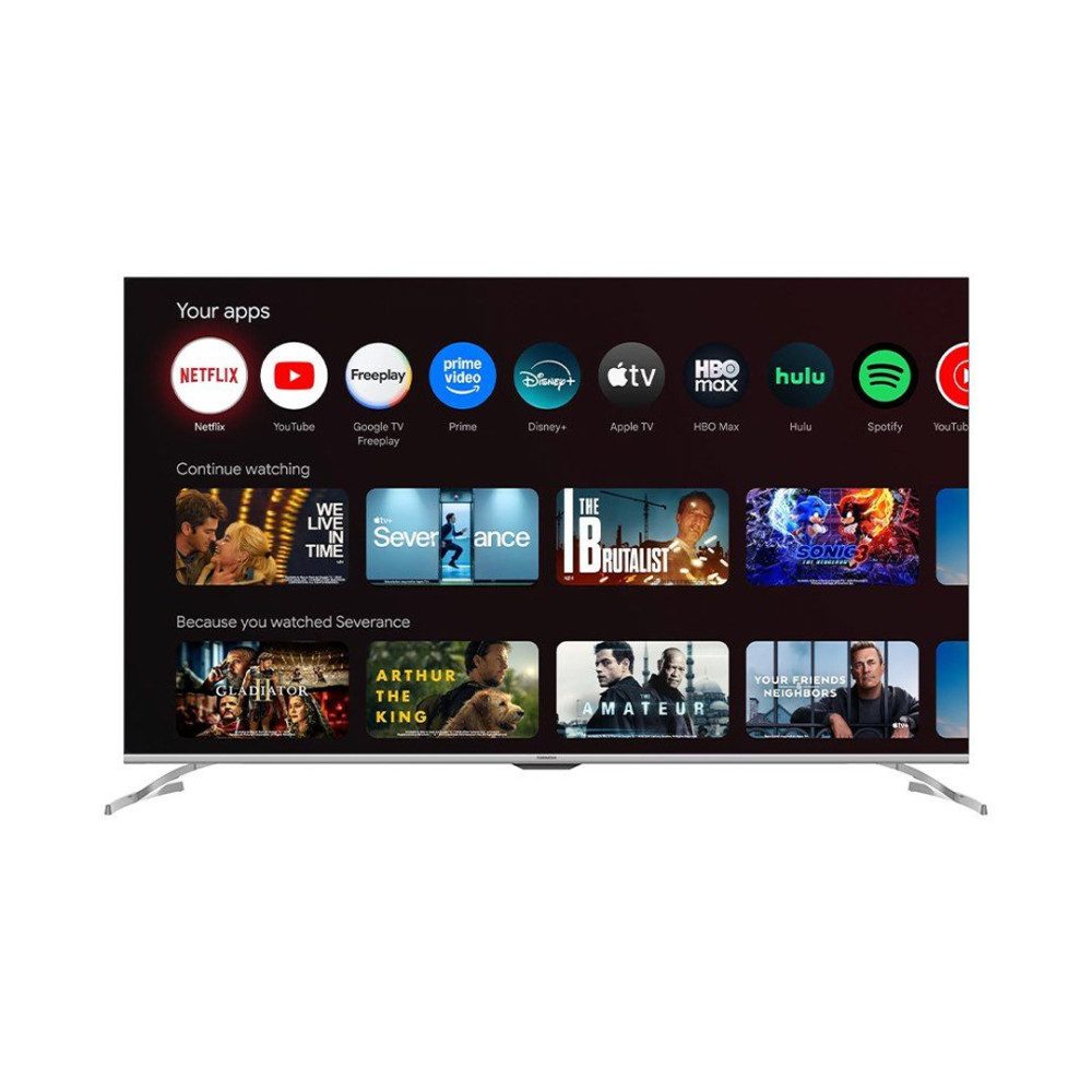 تلفزيون تورنيدو سمارت 55 بوصة بدقة 4K UHD وتقنية QLED مع ريسيفر داخلى