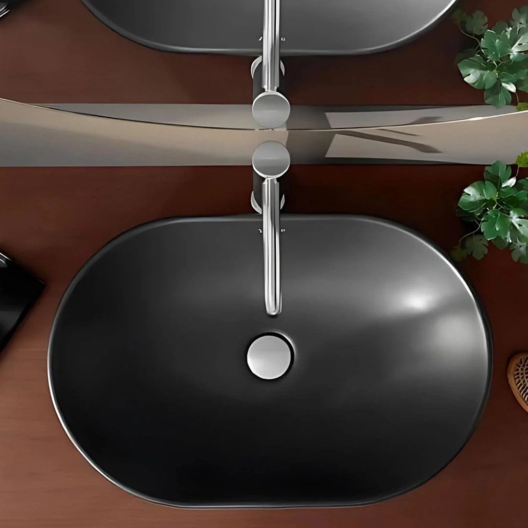 Duravit D-Neo Over Counter Washbasin 60×40 cm Black