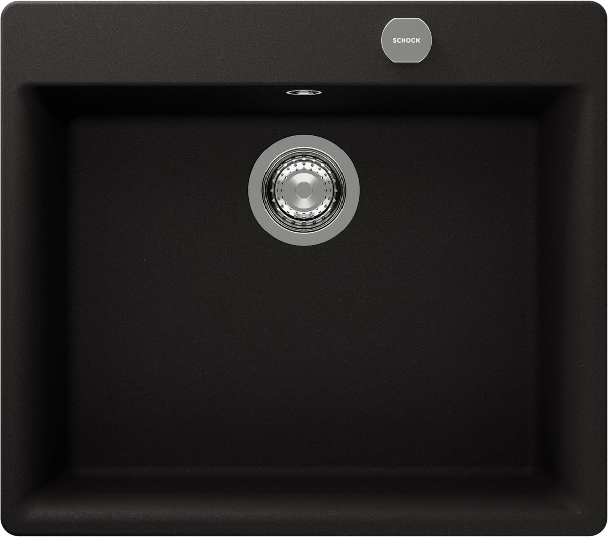 حوض مطبخ شوك Gemo N-100، لون نيرو