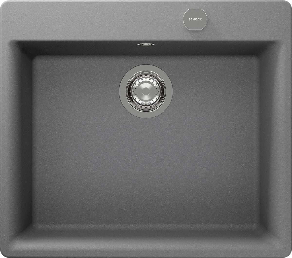 حوض مطبخ شوك Gemo N-100، لون كروما