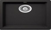 حوض مطبخ شوك Quadro N-100S، لون نيرو