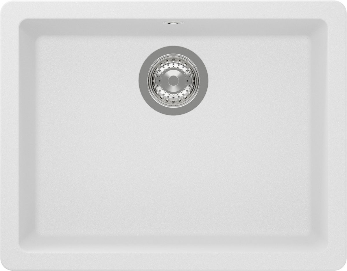 حوض مطبخ شوك Quadro N-100، لون ألبينا