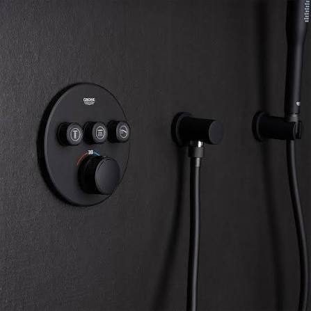 Grohe Rain shower Hower Outlet Elbow Phantom Black