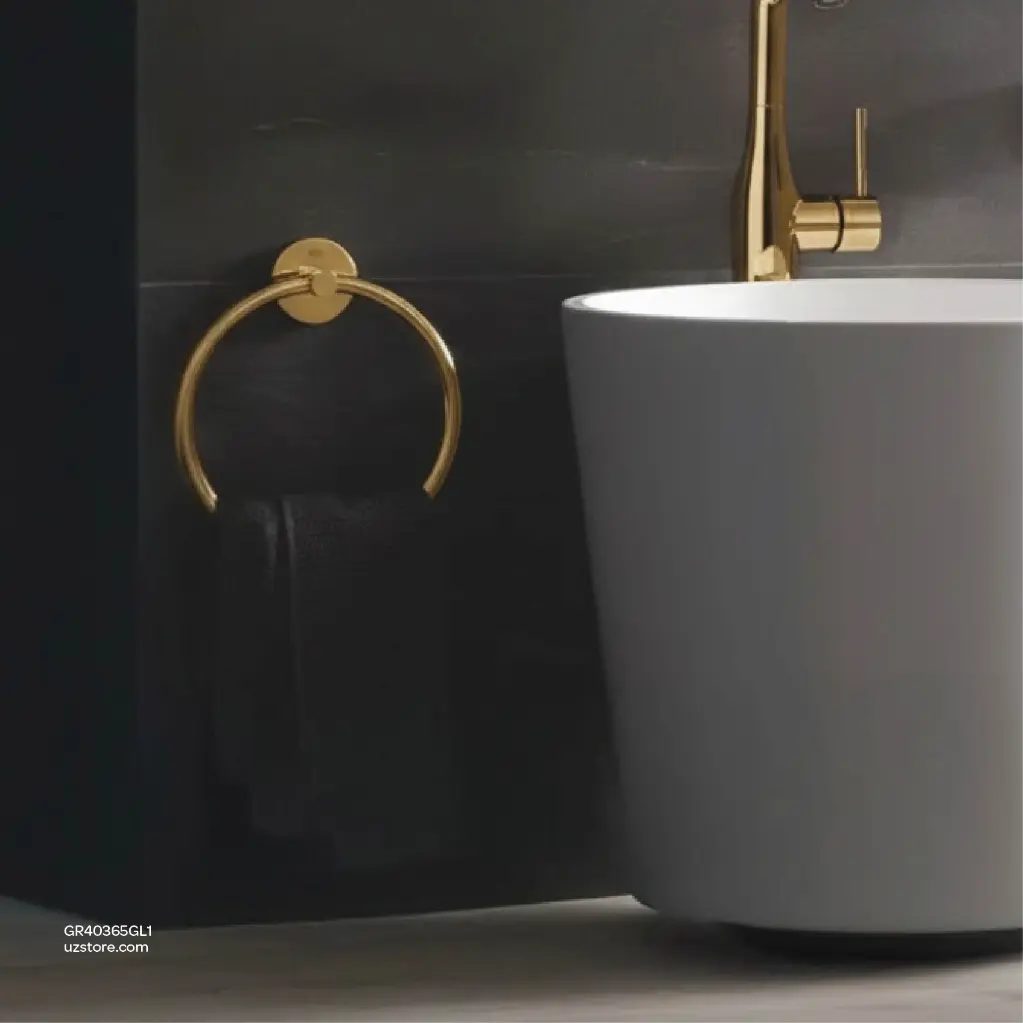 Grohe Towel Ring Holder ESSENTIALS glossy Gold
