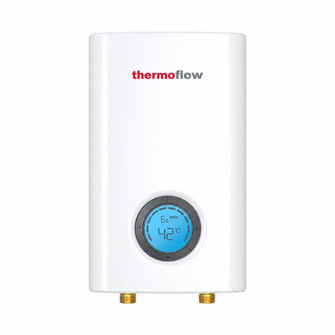 Thermoflow Electric Instant Digital Water Heater 10 kw White