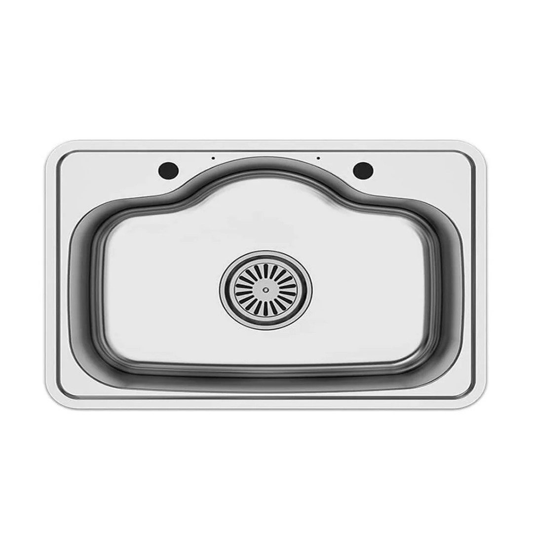 Asil Kitchen Sink 75×48 cm 0.8 mm Stainless Steel