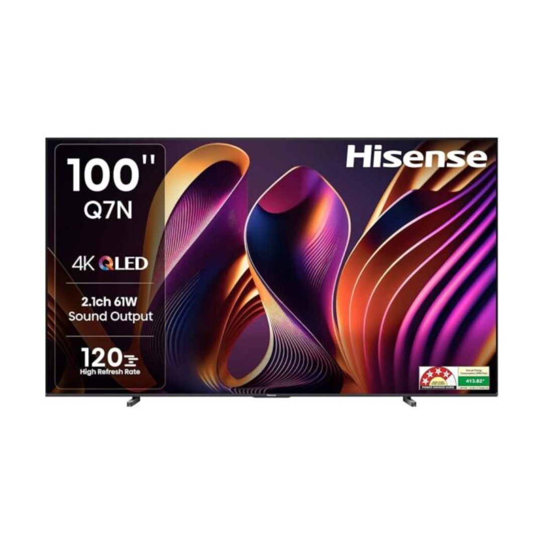 تلفزيون هايسنس سمارت 100 بوصة بدقة 4K UHD وتقنية QLED
