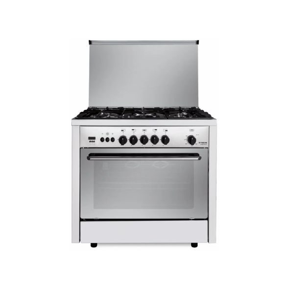 Fresh Professional Gas Cooker 5 Burners Stainless Steel
