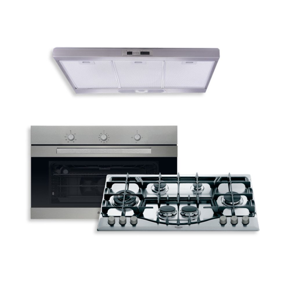 مسطح غاز بلت-إن 6 شعلة 87 سم ستانلس Ariston