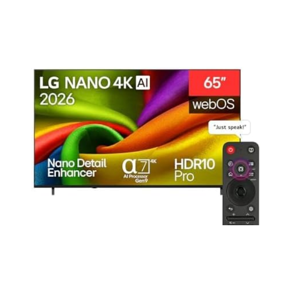 شاشة تلفزيون سمارت ال جي نانو سيل 4K 65 بوصة