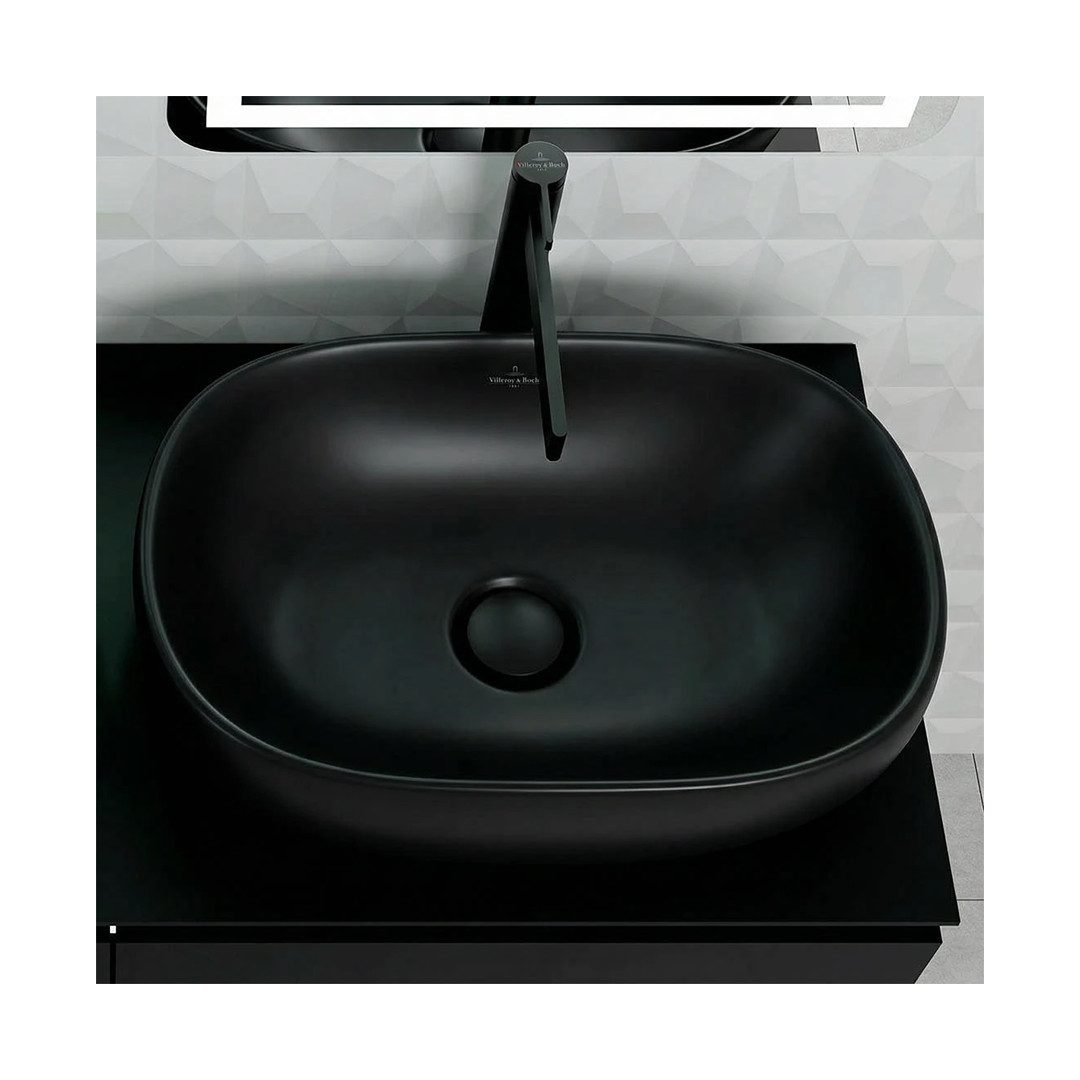 Villeroy & Boch Avento Over Counter Top Bathroom Basin 41.5×59 cm Black