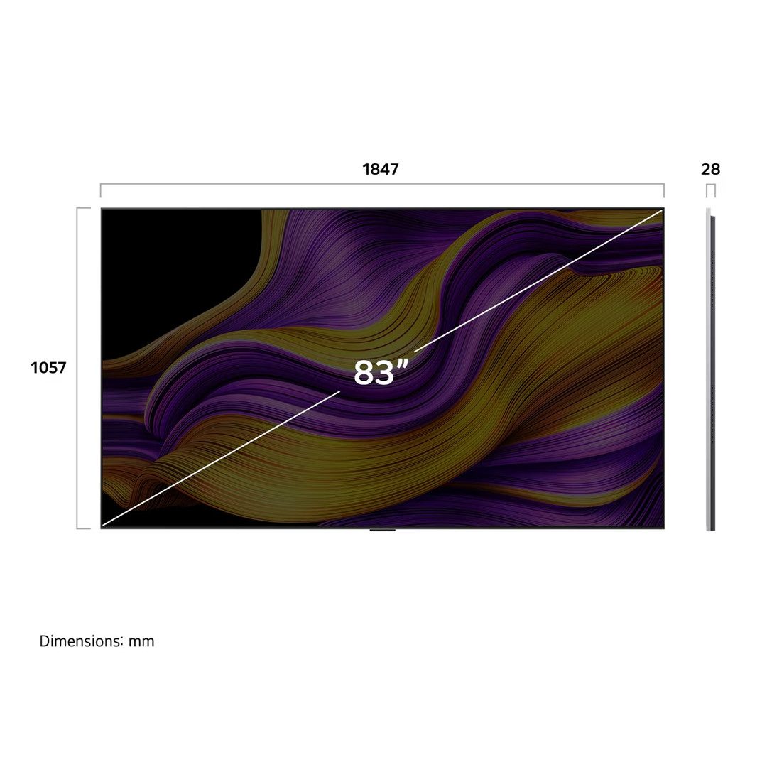 تلفزيون ال جي سمارت 83 بوصة بدقة 4K UHD وتقنية OLED
